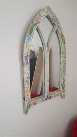 Painted mirror cottage chic 