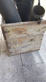 Old wooden box 