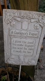 Gardener's prayer