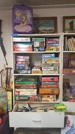 Loads of puzzles and board games