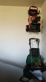 Troybilt power washer and lawn spreader
