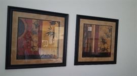 Asian motif wall art