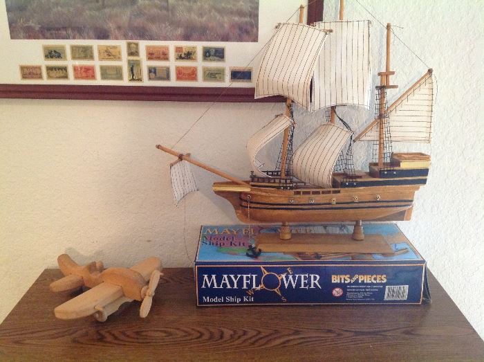 Mayflower model ship.