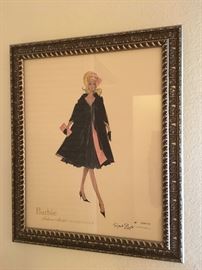 Robert Best signed & numbered Barbie Fashion Model Collection print. 