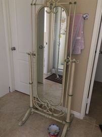 Full length footed mirror