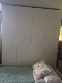 (2) 7 ft. wardrobe cabinets
