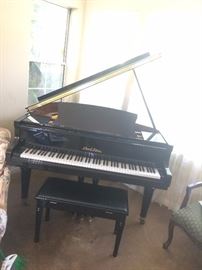 Pearl River high gloss black baby grand piano