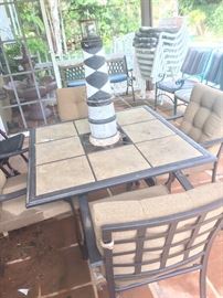 Patio table with 4 chairs