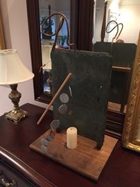 Upcycled material art piece