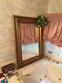 1 of 2 large beveled mirrors