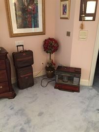 Longchamp Carry on luggage and heater