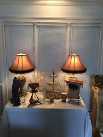 Designer decor and Lamps all over house