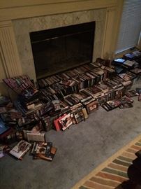 Tons of cd's and dvd's