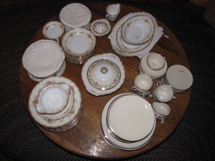The china set available for you.