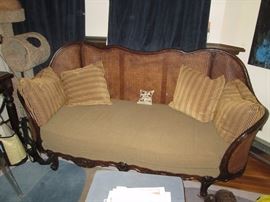 Hallway Vintage Wicker couch