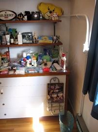 Downstairs Back Bedroom Bathroom Stuff, Boxes, Bear, etc