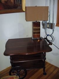 Living Room Tea Cart, Lamp