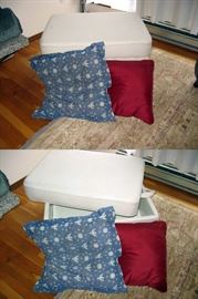 Living room Ottoman w/Storage, Pillows