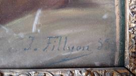 Living room Pastel Painting Cupid from French Artist Jules Fillyon, 1824-1883