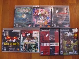 Upstairs Office PlayStation 2 & 3 games
