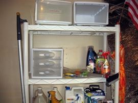 Garage Bins, Cleaning stuff