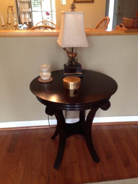Small Side Table, Bird Lamp