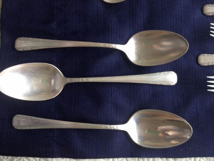 3 Sterling Vegetable Spoons
