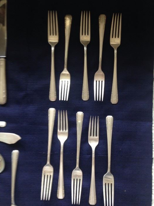 10 Sterling Dinner Forks