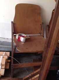 Old Wooden Folding Chair 1 of 2