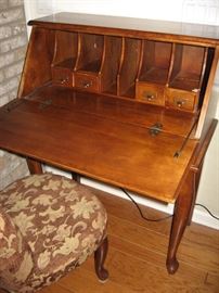 Vintage Secretary Desk with Beautiful Chair...
