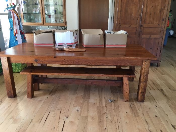 Beautiful Dining Table w/benches from Texana Furniture