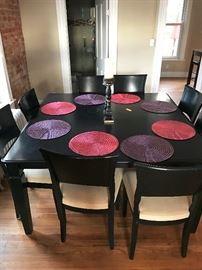 Seating for 8 around this large dining room table