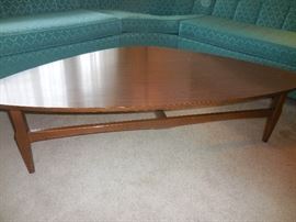 Mid Century Kidney Shape Laminate Cocktail Table