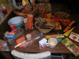 Pyrex Primary Color Mixing Bowls (no yellow) (SOLD), Novelty Items, Vintage Utensils, Pyrex Clear Refrigerator Covered Dish (SOLD) 