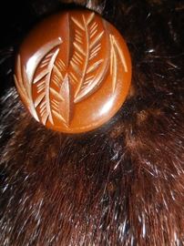 Vintage Buttons on Mink
