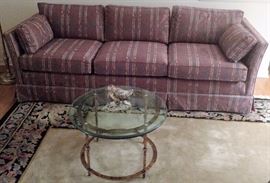 Nice Sofa and Glass Top Table