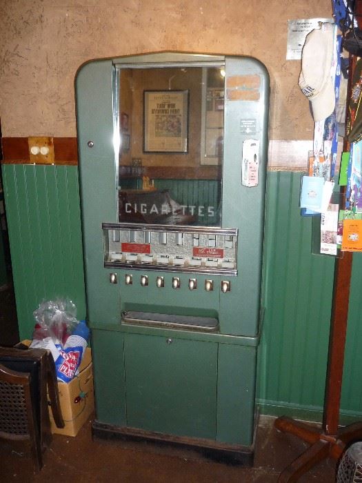 Vintage cigarette machine