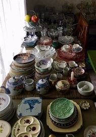 Loads of glassware and dishes