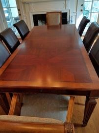 ETHAN ALLEN DINING ROOM SET WITH CHINA CABINET ALL FOR 1500 LOCATED IN EASTON CT