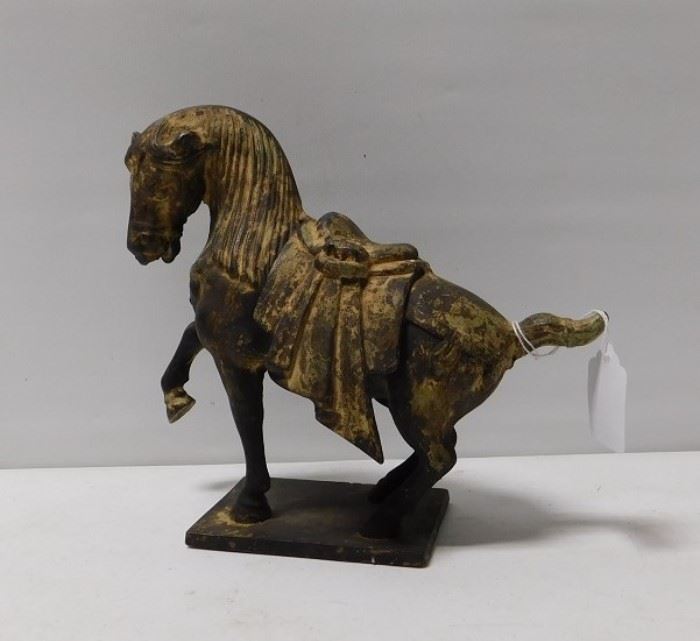 Solid Cast Iron Horse Statue