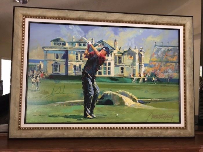Tiger Wins at St Andrews - Signed, Numbered, with Authentication - Limited Edition of 40!