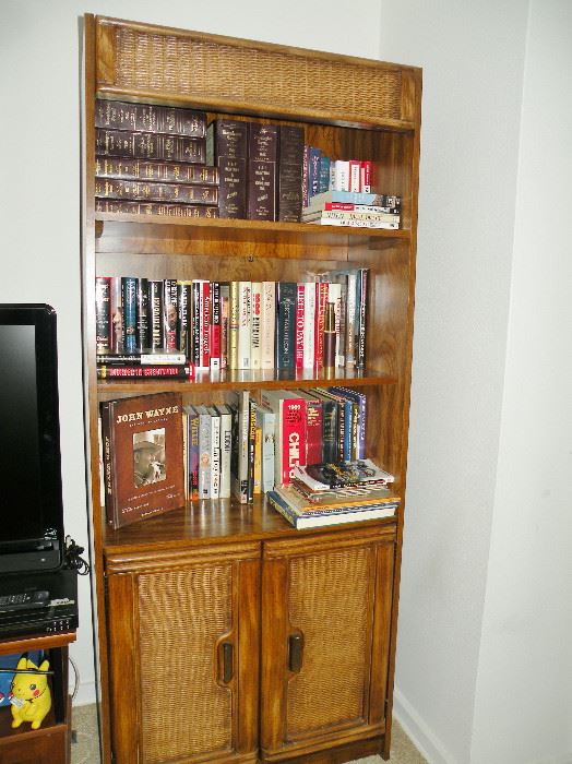One of a pair of tall bookcases. Great books.