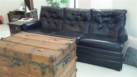 Retro Montclair Sofa - antique trunk