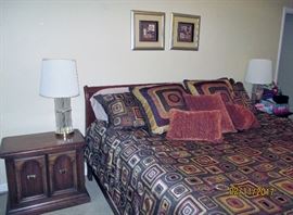 SLEIGH BED KING SORRY NOT BETTER $375