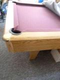 POOL TABLE -- Slate, regulation size (90" x 50 1/2"). Used only 3 times!