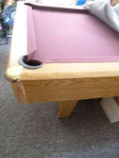 POOL TABLE -- Slate, regulation size (90" x 50 1/2"). Used only 3 times!