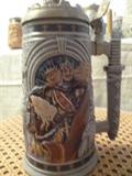 Beer Steins -- a collection of more than 30 beer steins from Avon, Tom O'Brien and Budweiser.