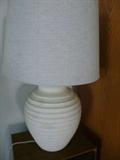 Pair of white lamps