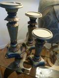 Set of candle holders