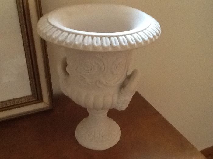 Large vase made from reconstituted marble